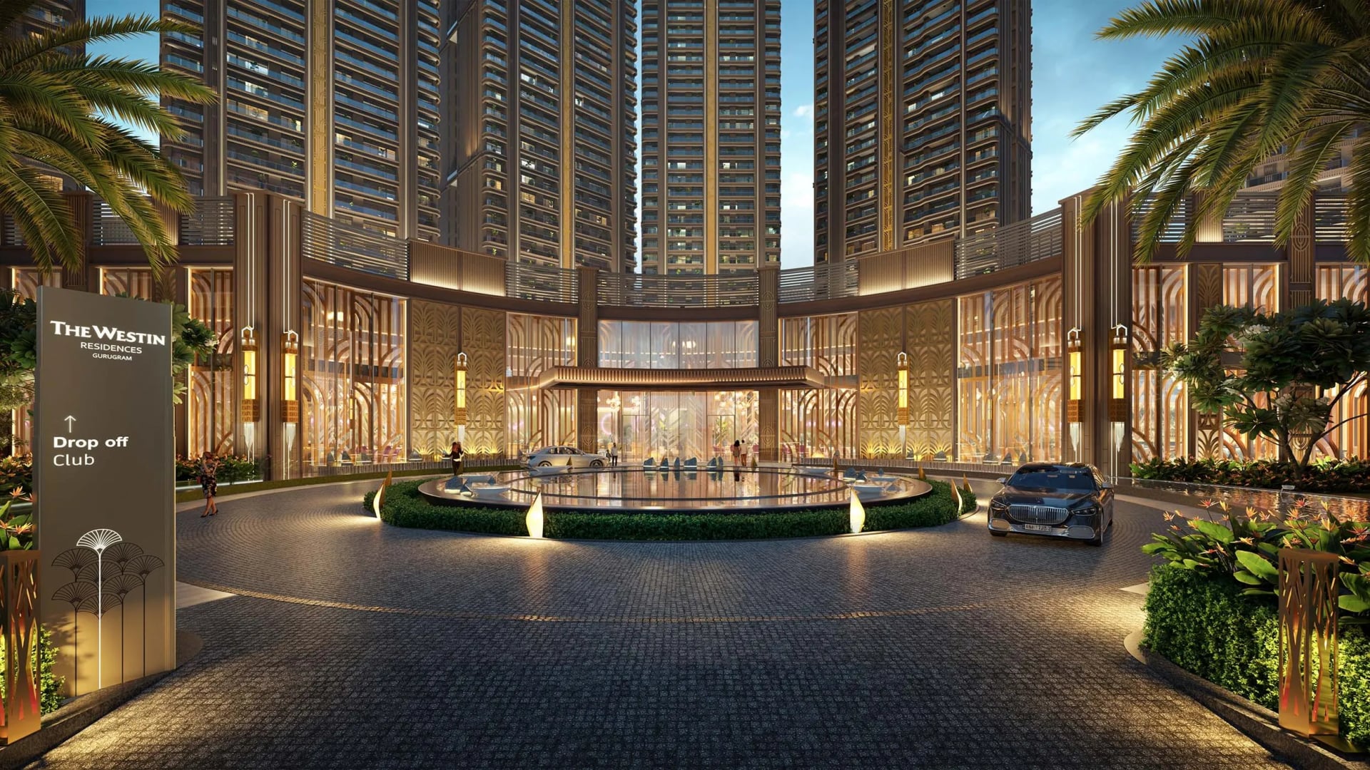 Westin Residences Gurugram Club Drop Off — luxury branded apartments Gurgaon